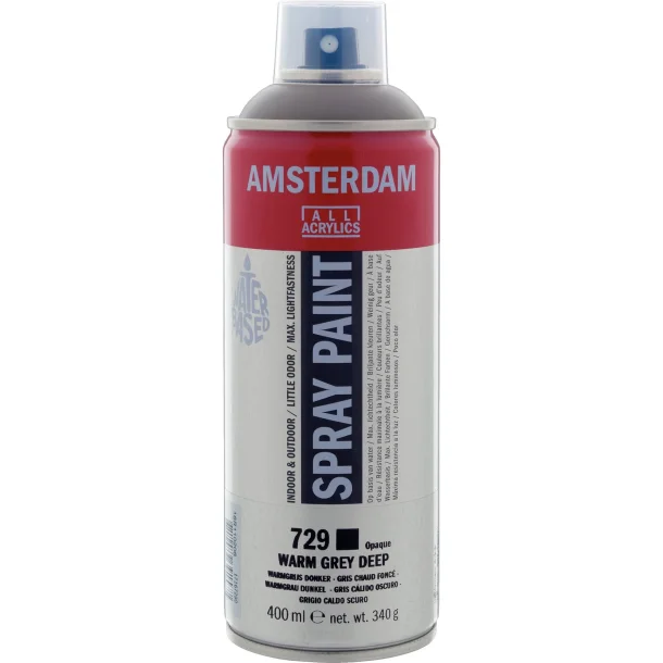 AMSTERDAM Spray paint 400 ml Warm Grey Deep 729