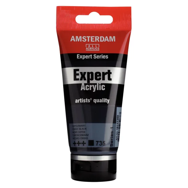 AMSTERDAM Expert Series acrylic tube 75 ml Oxide Black 735