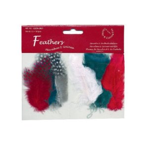 FJER MARABOU MIX 18 stk Julefarver