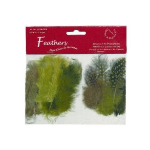 FJER MARABOU MIX 18 Stk Gr�nne Nuancer