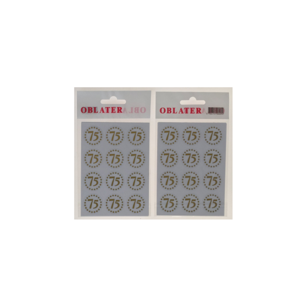 Oblater 75 med stjerner 24 stk
