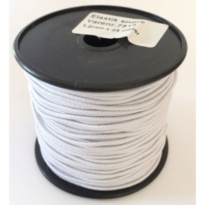 Elastik snre 1,2mmx25m hvid