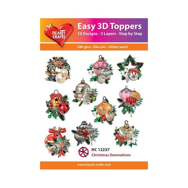 Easy 3D toppers 10 ASS. HC12237