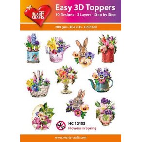 Easy 3D ark udstanset 12453 Flowers in spring 10 Stk