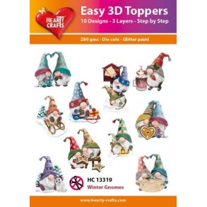 Easy 3D toppers Winter Gnomes HC13319