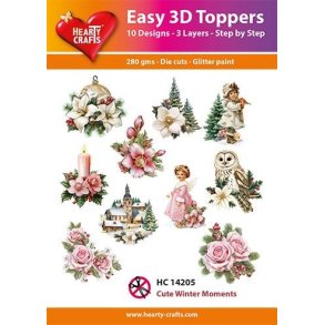 Easy 3D ark udstanset 14205 Cute Winter Moments 10s�t