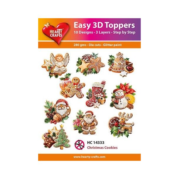 Easy 3D Toppers "Christmas Cookies" HC14333