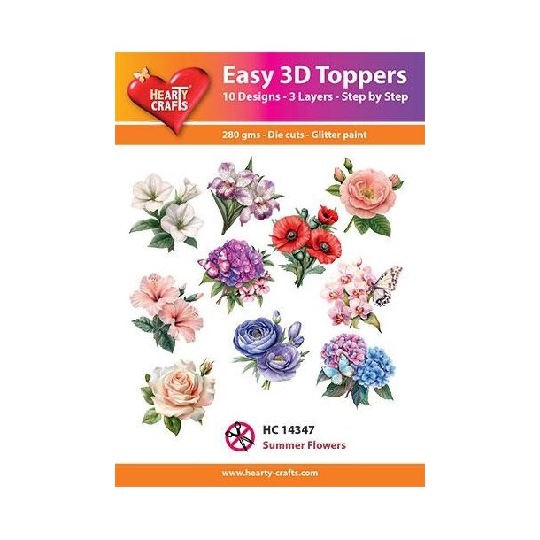 Easy 3D Toppers "Summer Flowers" HC14347