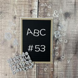 Simple and basic SBD256 Die Funky Alphabet MINI 