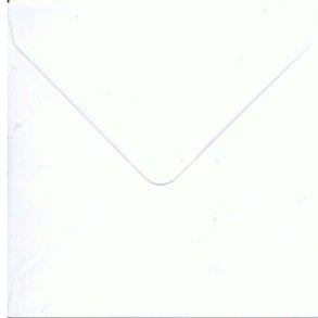 Kuvert hvid 15x15cm med spidslukning 20stk