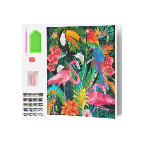 SPLAT PLANET Diamond art p� l�rred 30x40cm, tropisk