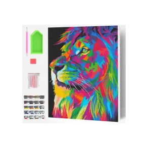 SPLAT PLANET Diamond art p� l�rred 30x40cm, l�ve