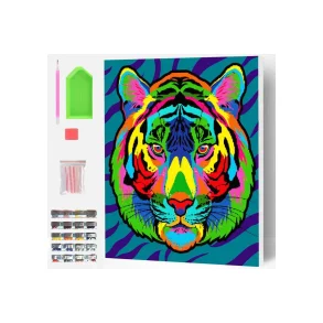 SPLAT PLANET Diamond art p� l�rred 30x40cm, tiger