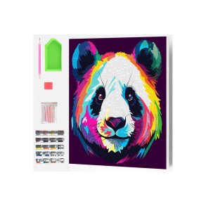 SPLAT PLANET Diamond art p� l�rred 30x40cm, panda
