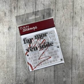 Akryl Stempel Dan Stamps Far, mor og ven p lager igen