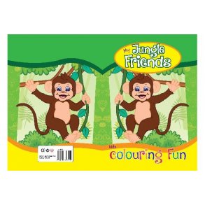 Malebog My Jungle Friends 16 sider A4