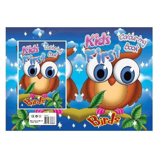 Malebger A4 Kids first birds 16 sider