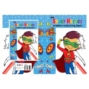 Malebog A4 Super Heroes 16 sider