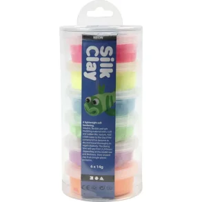  Silk Clay NEON farver 6x14g  