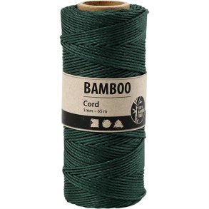 Bamboo Cord Green 65mx1mm