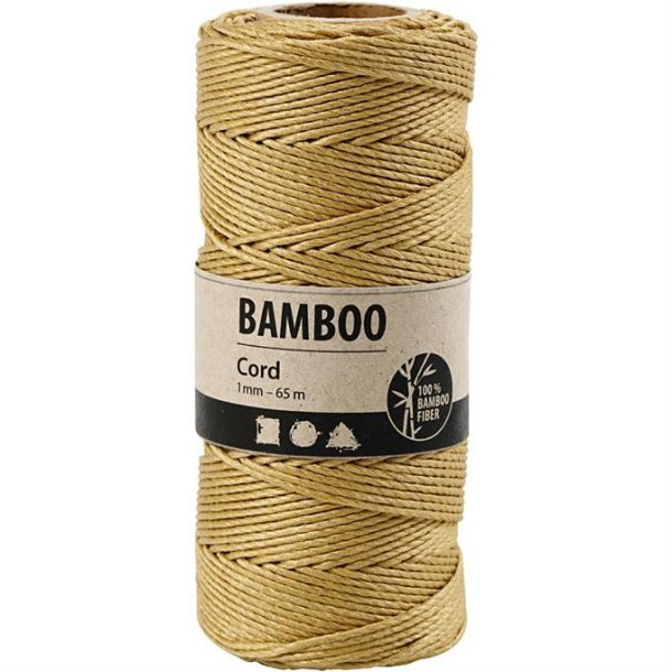 Bamboo Cord Gold 65mx1mm