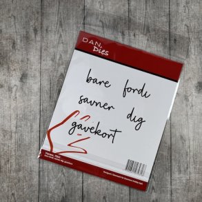 Dan die bare fordi savner dig gavekort  D8