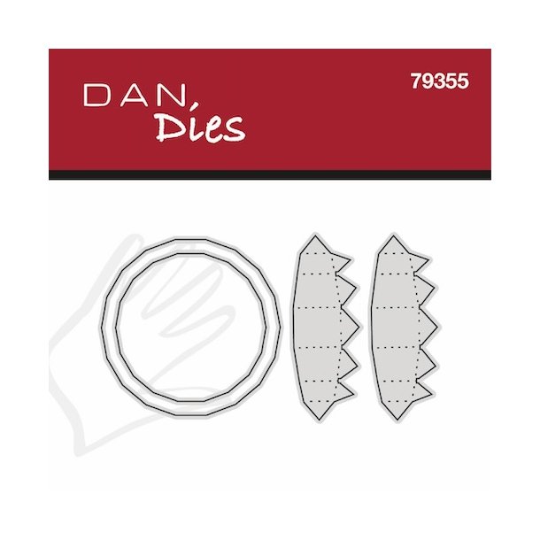 Dan Dies Flad julekugle - Lille 