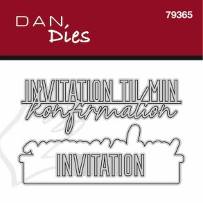 Dan die invitation til min konfirmation