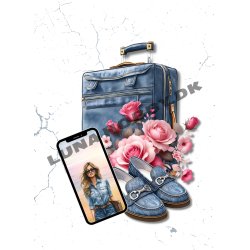 Papirblok A6 Denim Ladies - Luna Hobby
