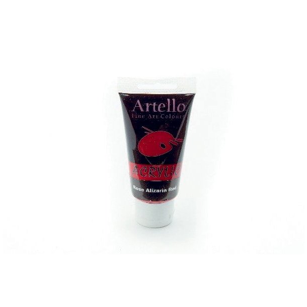 Artello akryl maling Rose Alizarin red 75ml