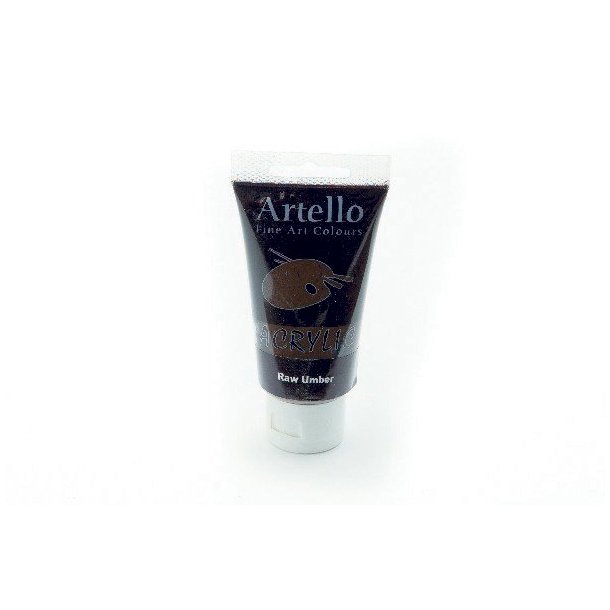 Artello akryl maling Raw Umber 75ml