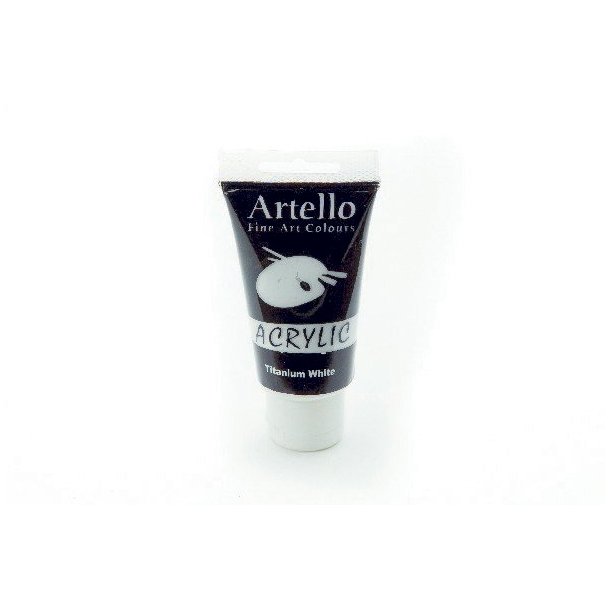 Artello akryl maling Titanium White 75ml