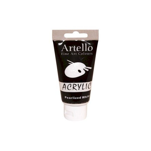 Artello akryl maling Pearlized White 75ml