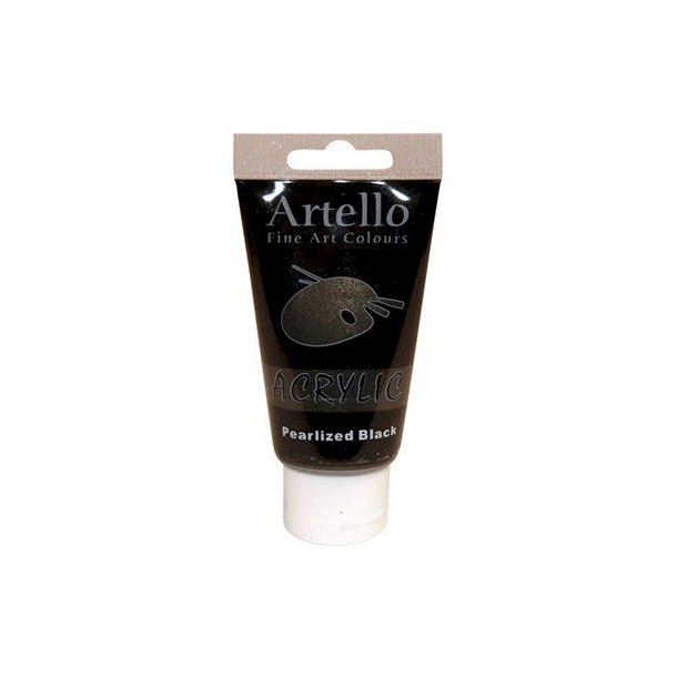 Artello akryl maling Pearlized Black 75ml