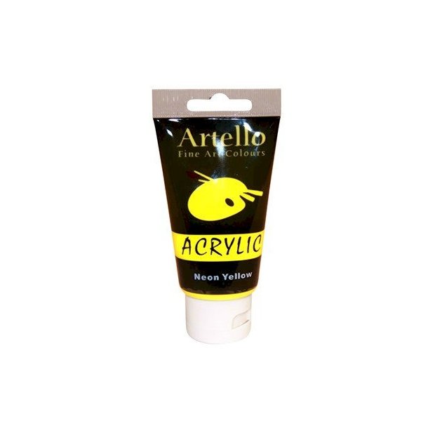 Artello akryl maling Neon Yellow 75ml