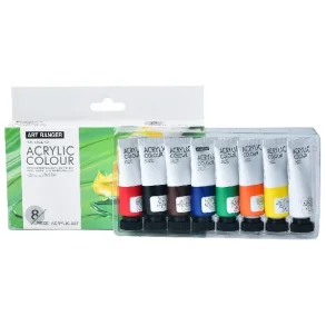 Art Ranger Akrylmaling s�t 8stk. 22ml standard farver