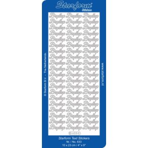 Stickers Bryllup guld Starform nr. 633 1ark