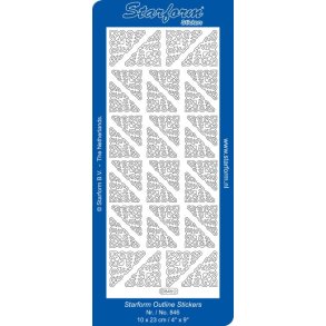 Stickers hjrner 846 starform Guld