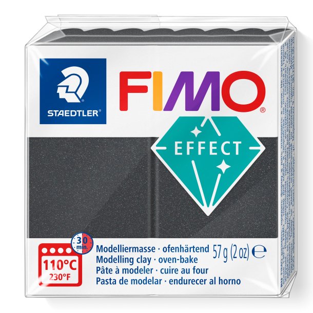 FIMO Effect Metallic Stell Grey 57g