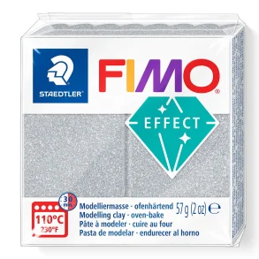 FIMO Effekt glitter s�lv 57 gr.