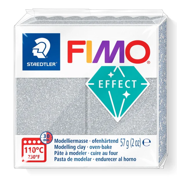 FIMO Effekt glitter slv 57 gr.