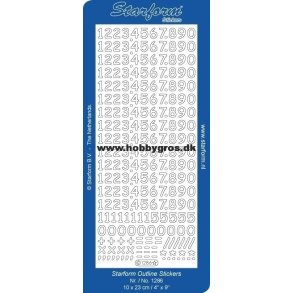 Stickers tal s�lv nr. 1286 S6