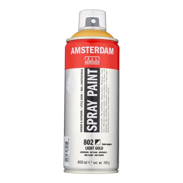 AMSTERDAM Spray paint 400 ml Light Gold 802