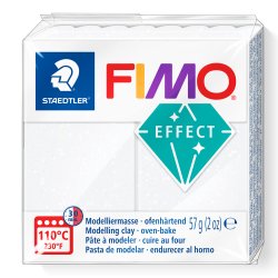 FIMO Effect "Glitter Hvid 052" 57 g.