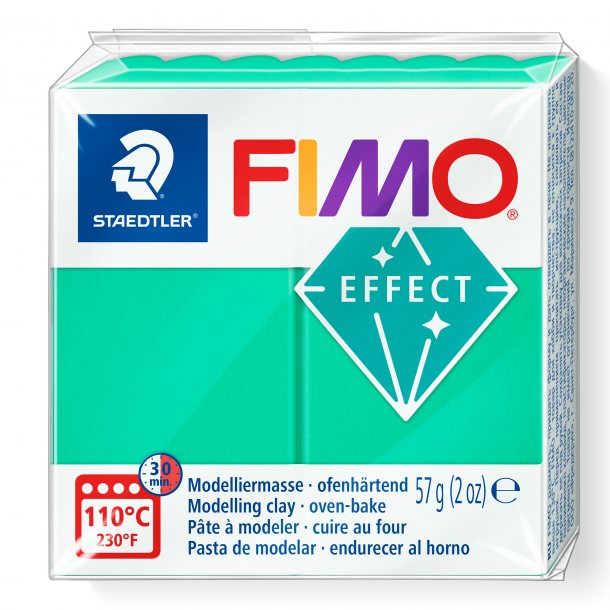 FIMO Effect "Translucent Grøn 504" 57 g.