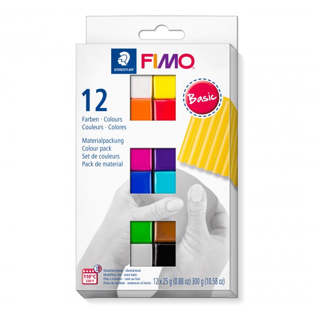 FIMO St med 12 farver "Basic" 