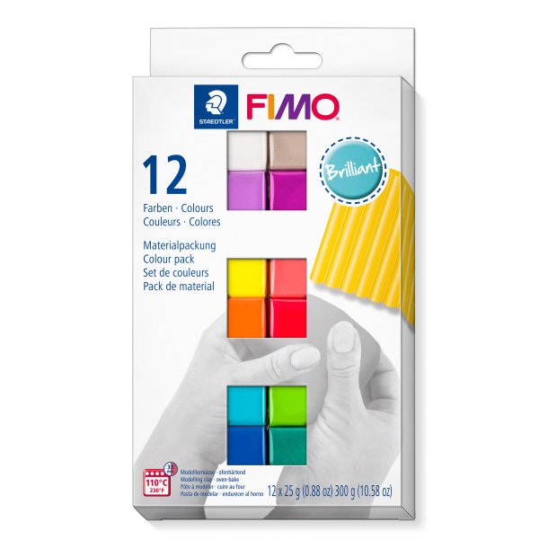 FIMO st m. 12 farver "Brilliant"