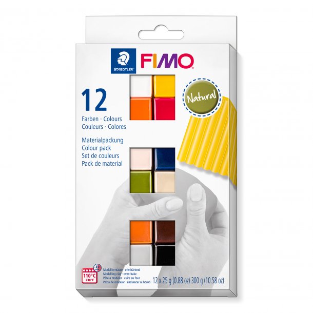 FIMO st med 12 farver "Natural"