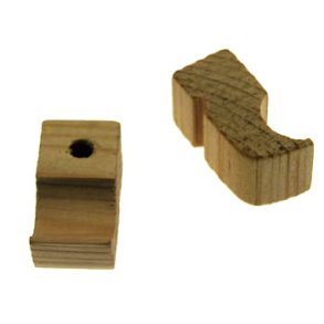 Svenske tr�sko 5 par m/hul 18 mm