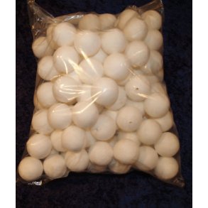 Vatkugle 22mm hvid 10stk